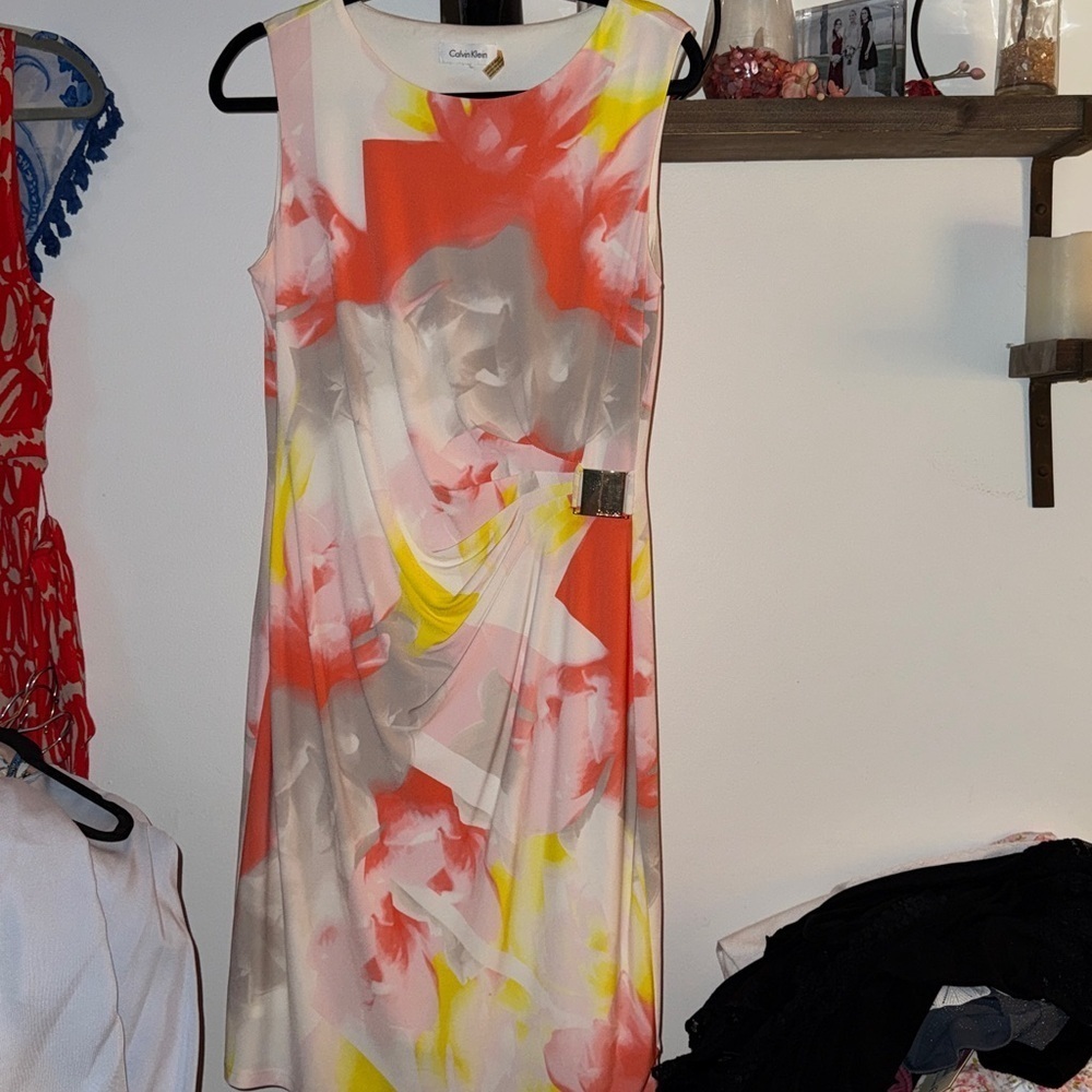 Calvin Klein Multicolor Sleeveless Dress